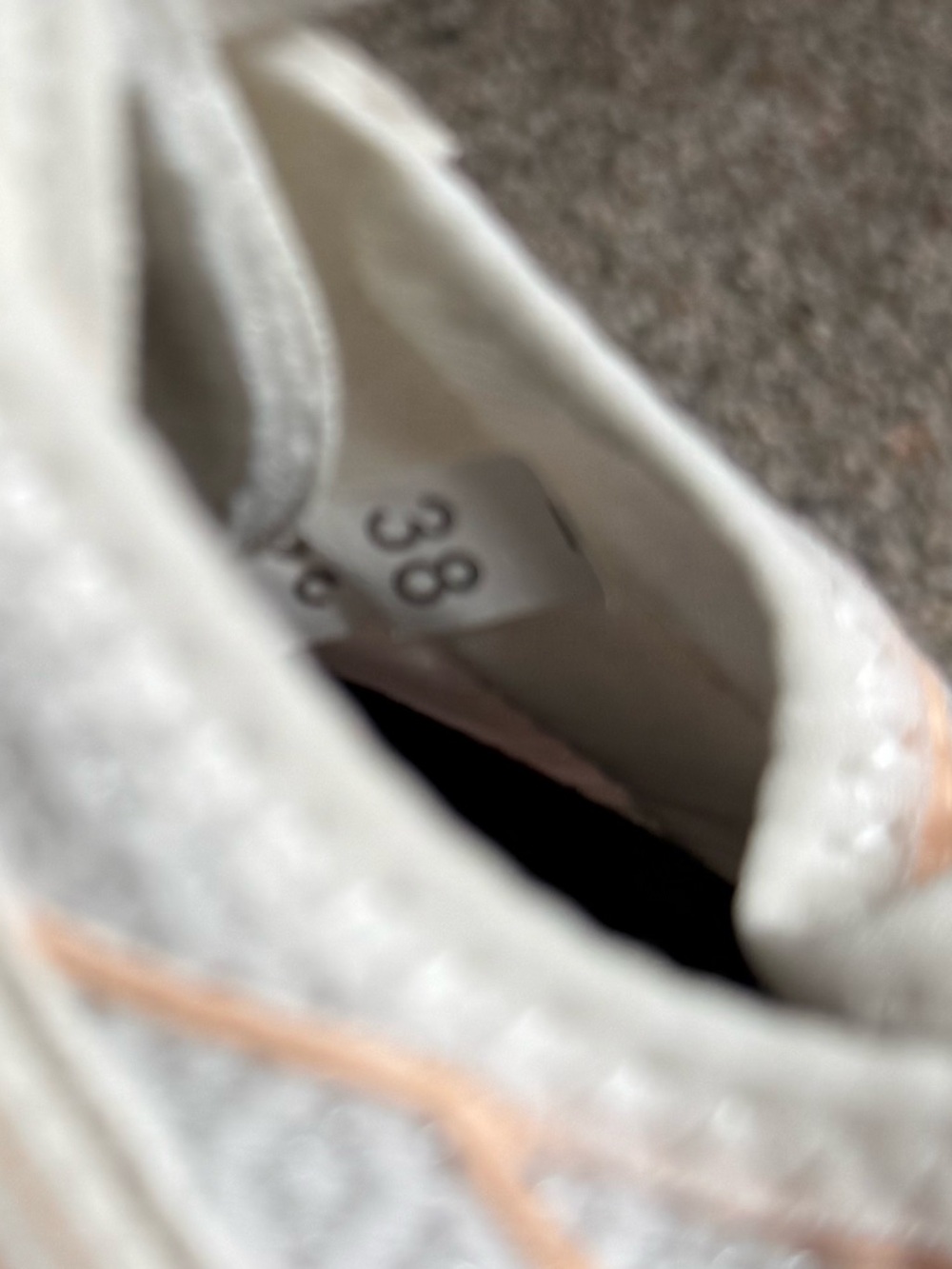 White Knit Slip-On Barefoot Hiking Sneakers with Pink and White Detail - Picture 7 of 7